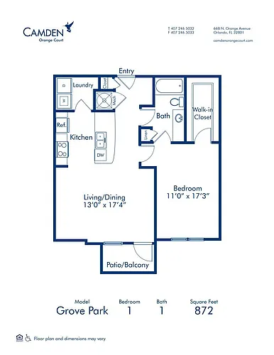Floor plan Grove Park