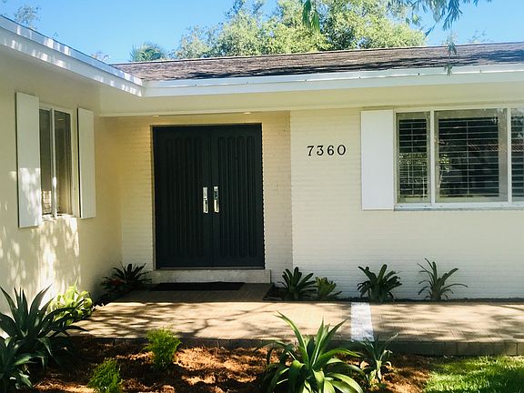 Stately front entrance