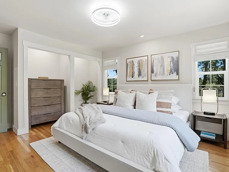 Primary bedroom with room to unwind
