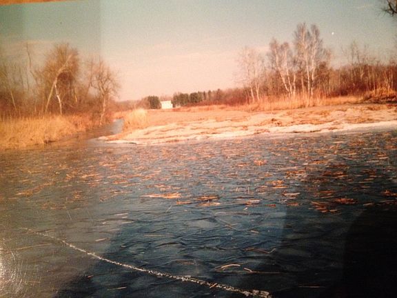 View from frozen lake 