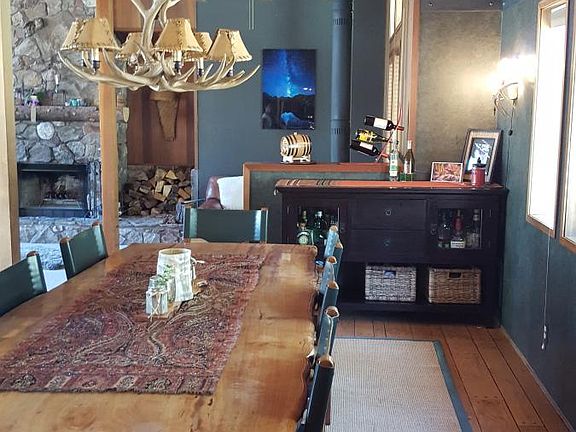 Large dining table can seat 12