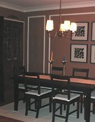 Dining Room with built-in cabinet