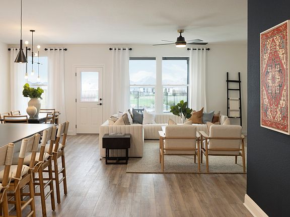Entry into kitchen and gathering room