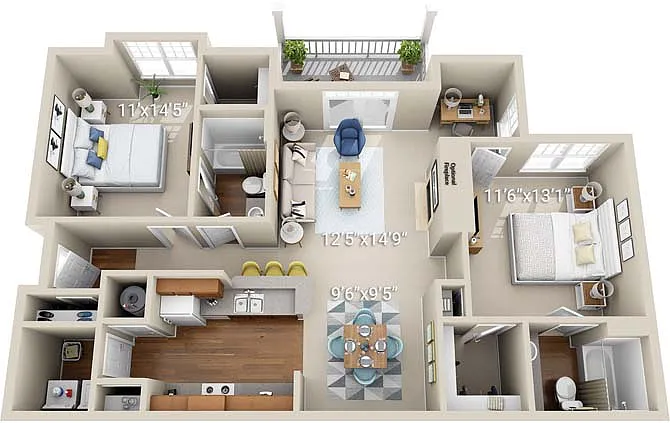 Floor plan B1