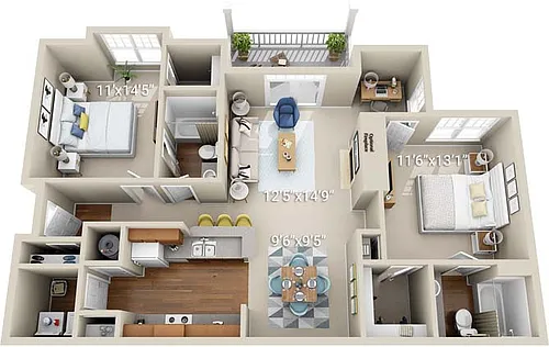 Floor plan B1