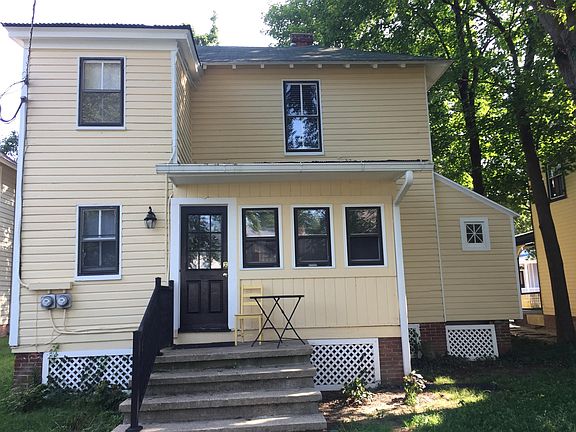 Rear of house with separate entrance to downstairs appt