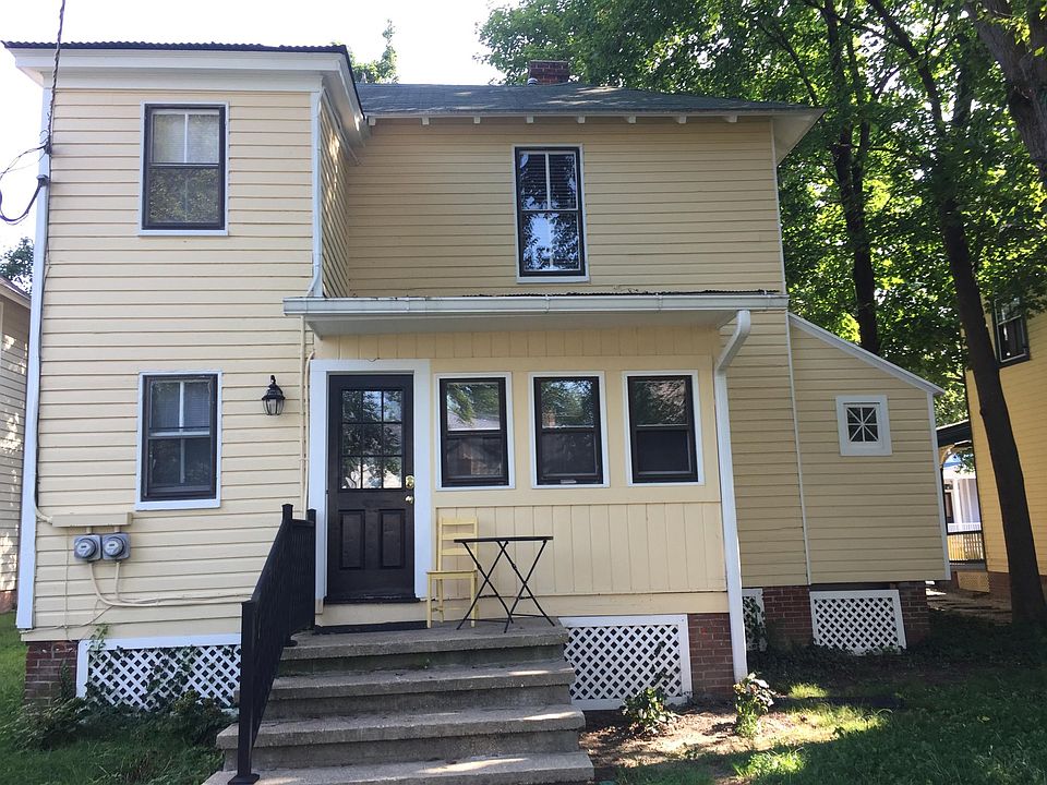 Rear of house with separate entrance to downstairs appt