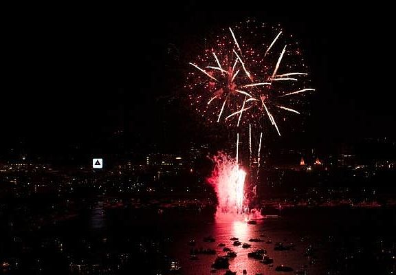 Balcony view on July 4