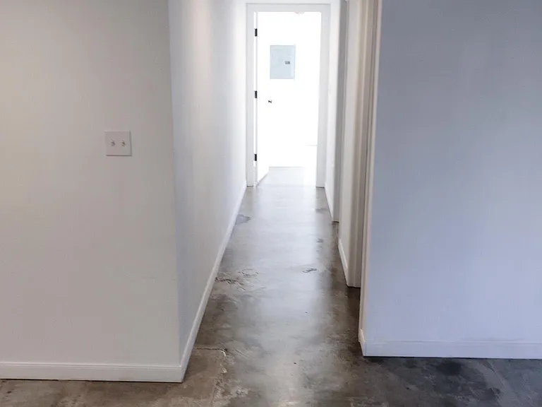 Opposite view of the hallway