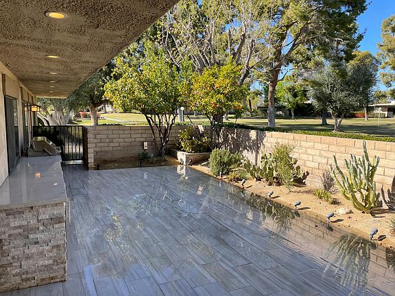 Front Patio - looking West.