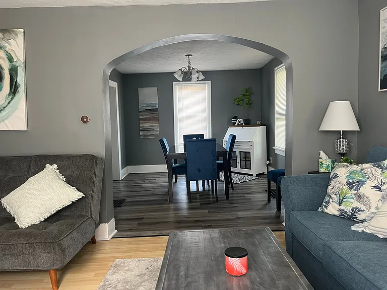 Sunny Living Room for relaxing and entertaining.
