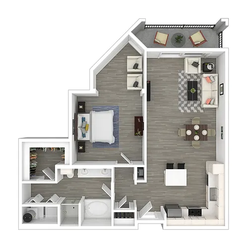 Floor plan The Marcus - Renovated
