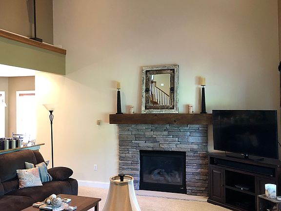 Kitchen open to living room 