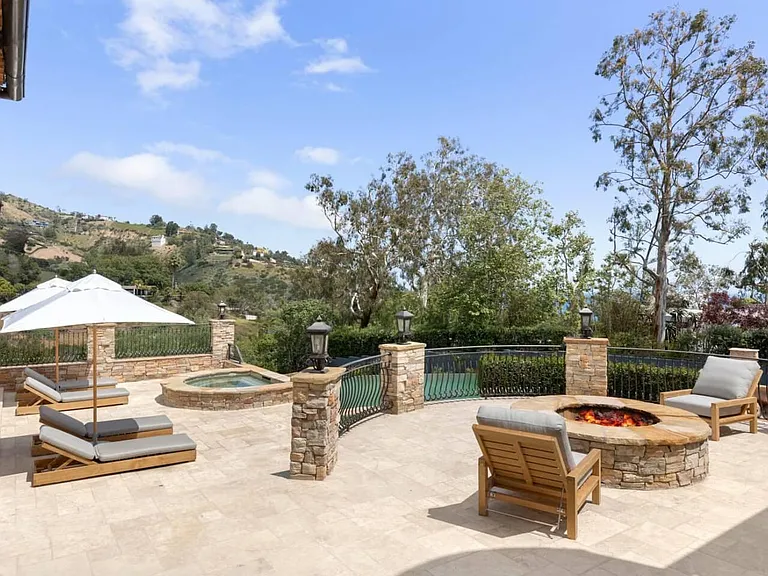 Fire-pit with build in speakers and seating, for your enjoyment!