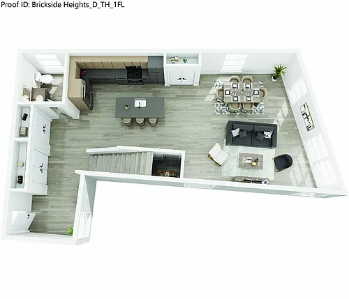 Floor plan The Millstone: Townhome with Rooftop Hot Tub