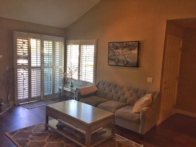 the living area when it was furnished