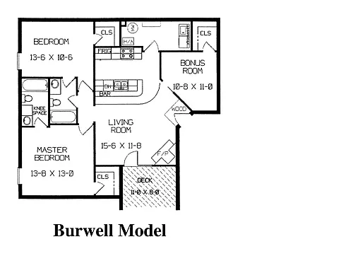 Floor plan Burwell
