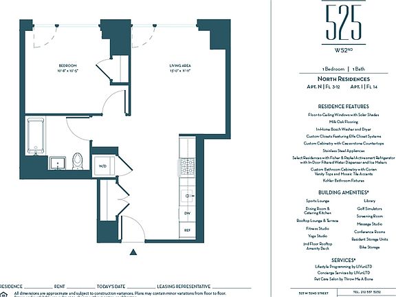 2nd image of 525 W 52nd St APT 14IN