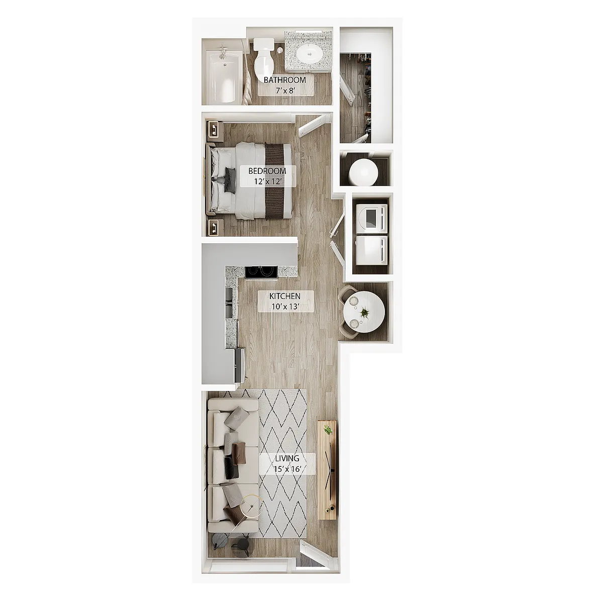 Floor plan Studio Grand Courtyard
