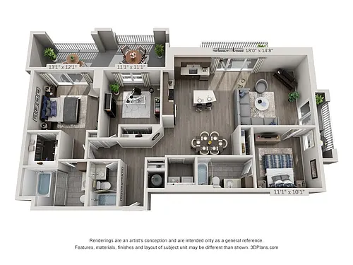Floor plan D1