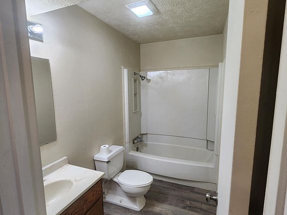 New flooring in the bathroom