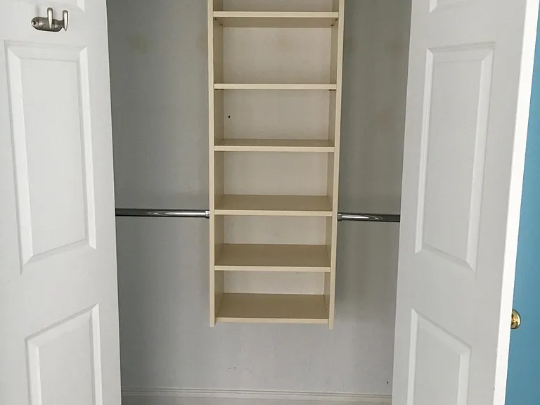 Closet organizer systems in all bedrooms.