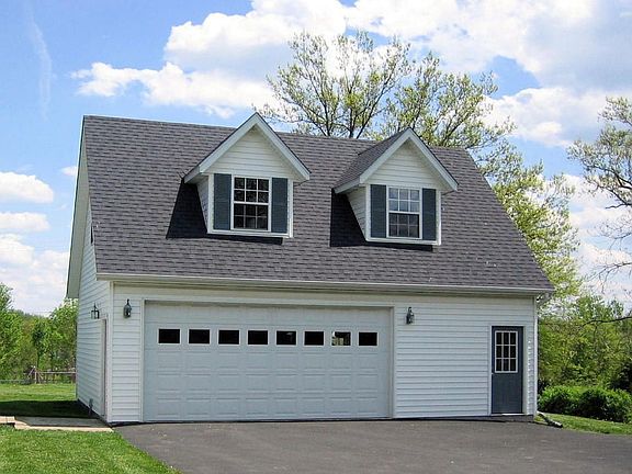 2-3 Car Garage/Workshop with Finished Off Area Upstairs
