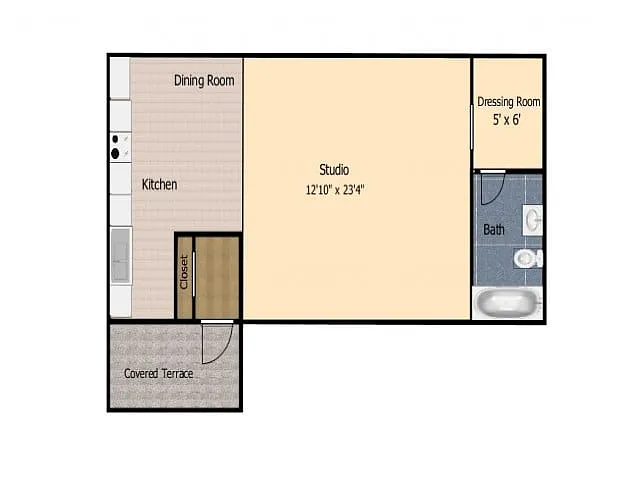 Floor plan Studio