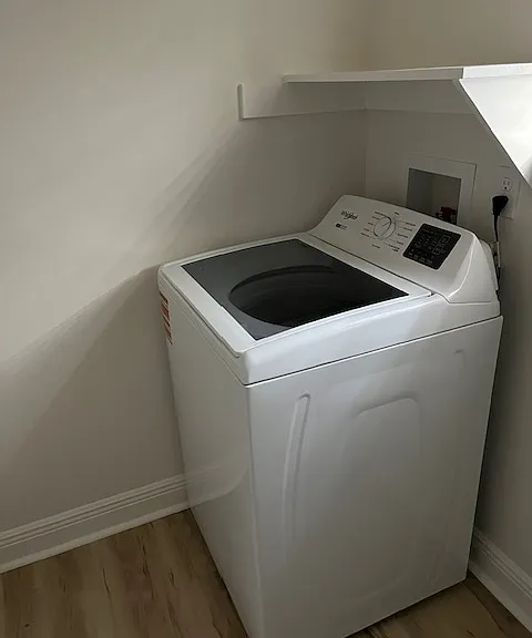 Washer in both units
