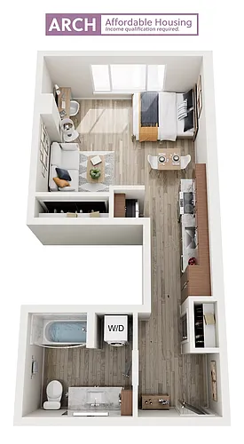 Floor plan S4 Studio Affordable