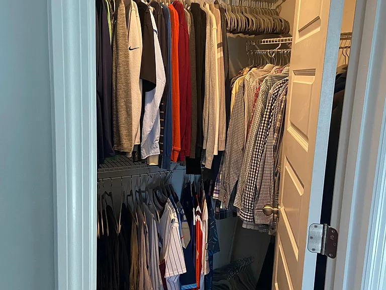 Master bedroom walk-in closet