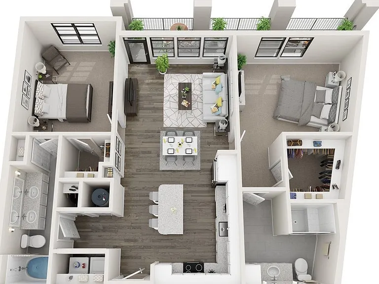 B4 floor plan The Lodge at Hamlin