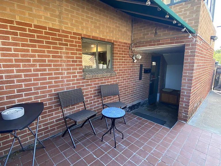 Front area - private, never have to worry about packages getting nabbed.