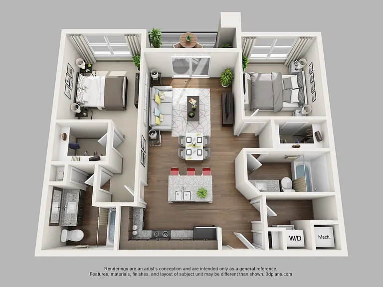M Station - Union - 2 Beds - 2 Baths - 1015 Sq. ft.