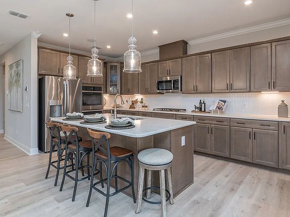 Kitchen with breakfast bar island