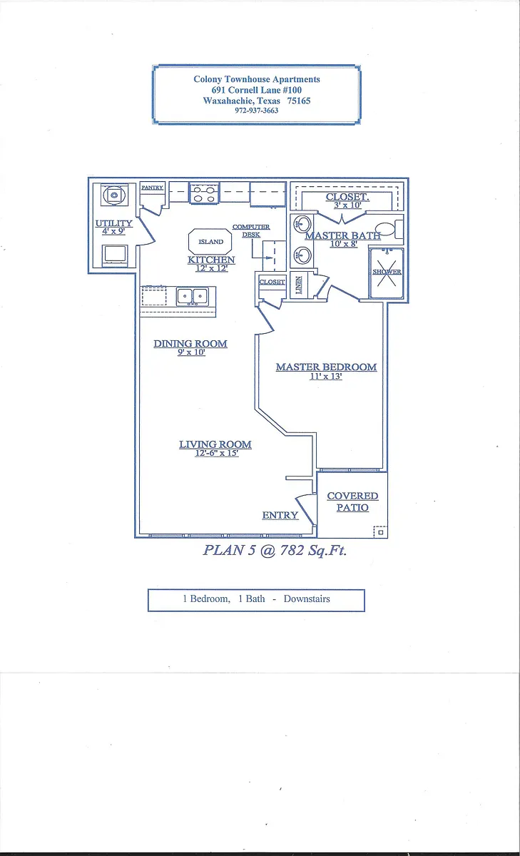 Floor plan Plan 5 - Downstairs