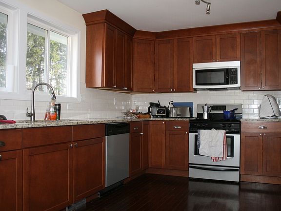 Updated kitchen Stainless steel appliances, gas stove, grani