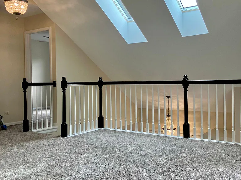 Freshly cleaned carpets upstairs