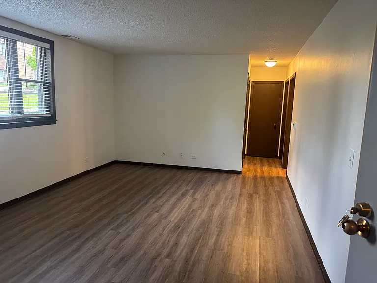 Family room and hallway to bedrooms