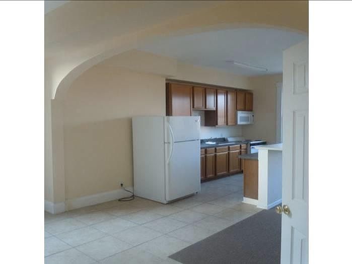 view from hallway to kitchen