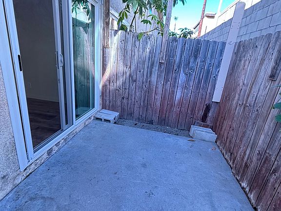 Spacious private patio