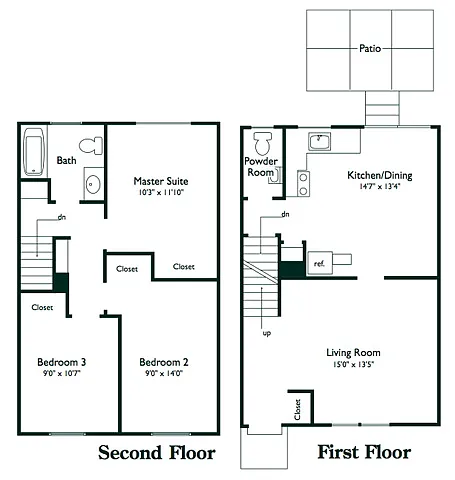 Floor plan 3 Bedroom