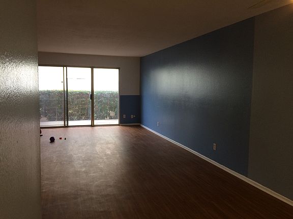 living room and front patio