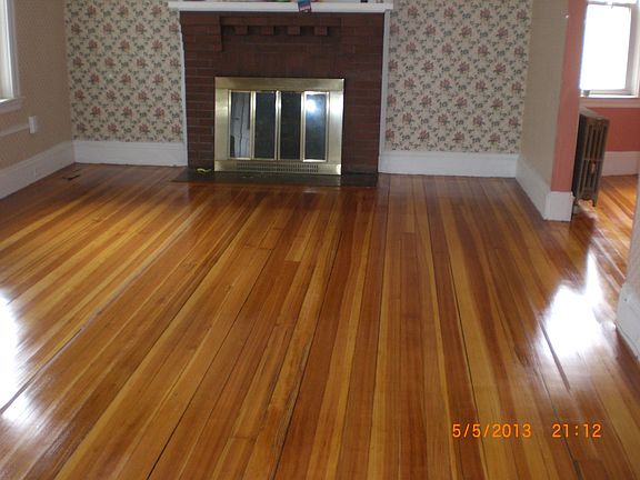 Living room with fireplace