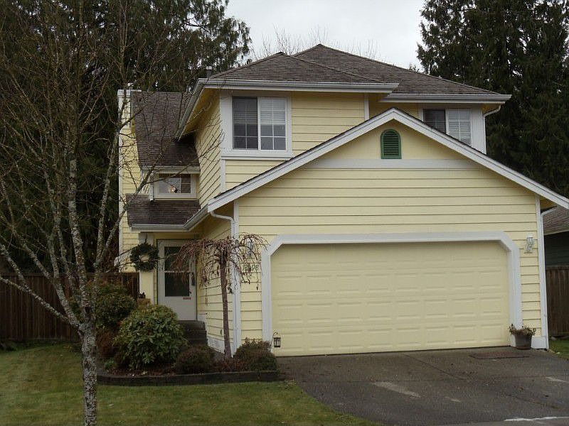 Exterior of home with 2 car garage