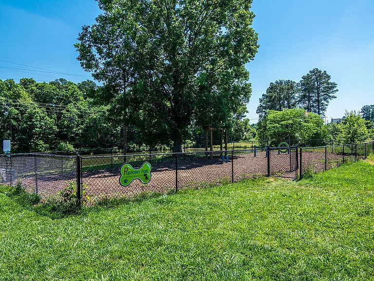 Let your furry friend run around the fenced in Bark Park at Main Street Square