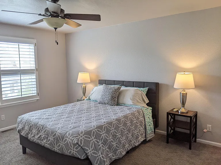 Upstairs is a 3rd Bedroom a second Primary suite with private ensuite bathroom and walk in closet
