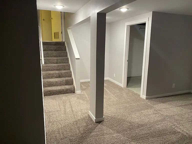 basement and laundry room