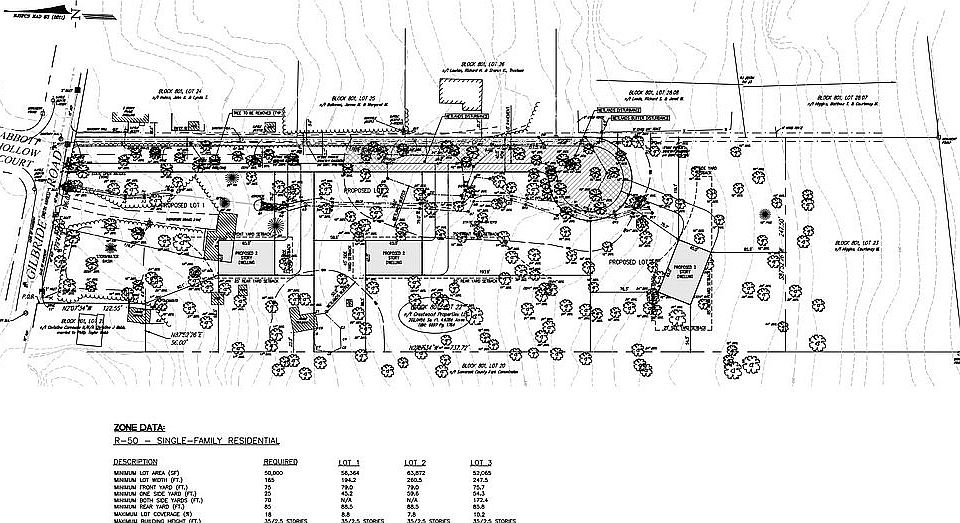 3 lot subdivision plans