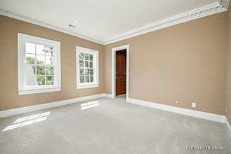 Facing east this bedroom has multiple closets, new adjacent bath, new carper, and access to the mai